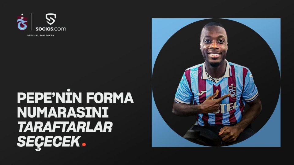 Trabzonspor’da Nicolas Pepe’nin forma numarasını taraftar seçecek